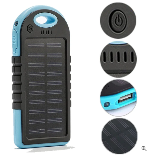 Cargador Solar Power Bank | Respaldo para Celular y Camping