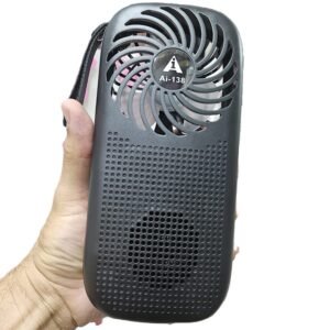 Radio Solar Multifunción | Linterna, Parlante y Ventilador