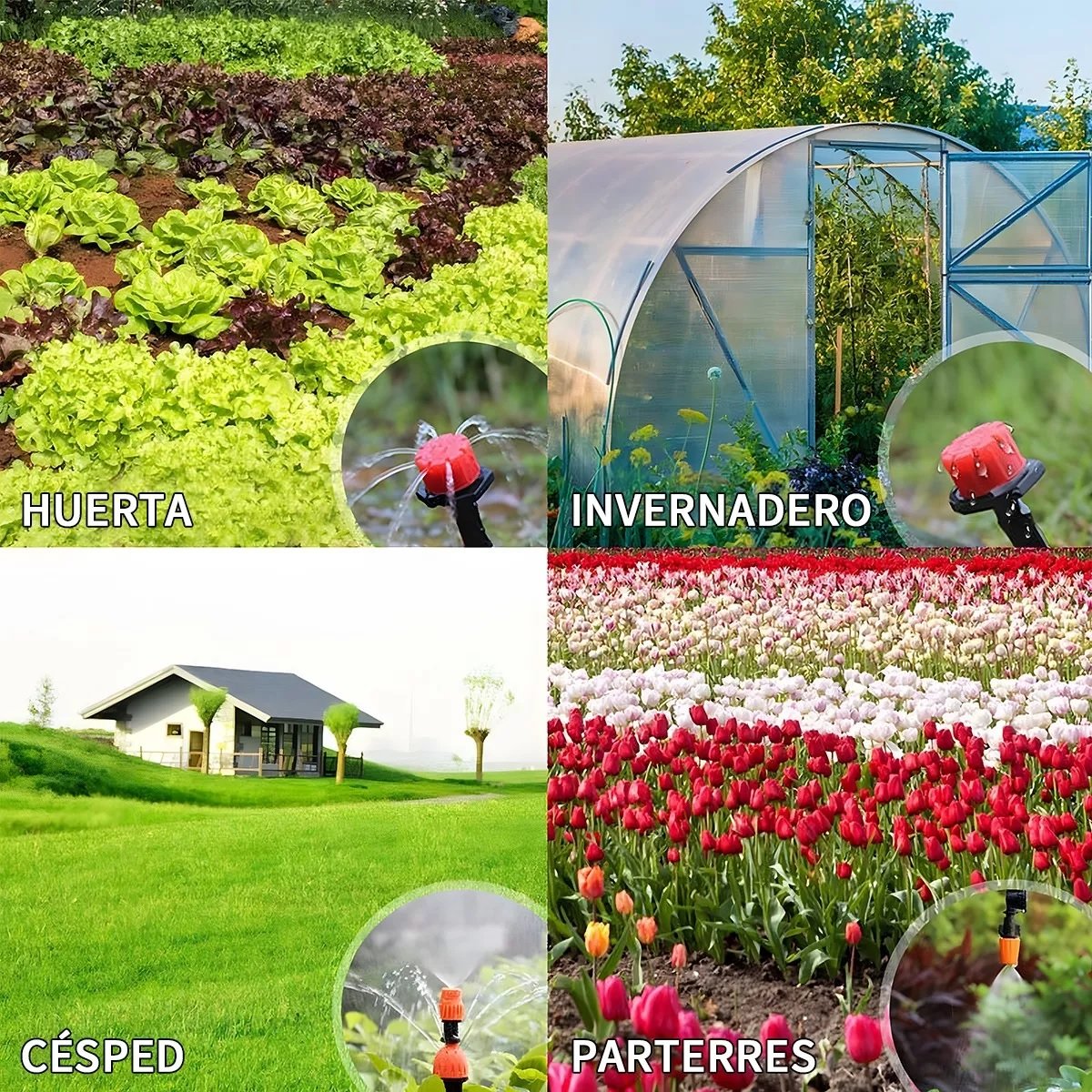 Kit de Riego por Goteo 20 m | Ahorro de Agua para Jardín y Huerto - Imagen 7